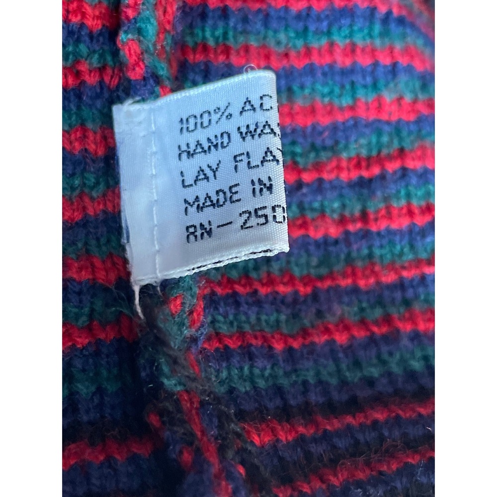 Tally-Ho Womens Cardigan L Sweater Green Plaid Gold Button Vintage Read - Picture 12 of 14